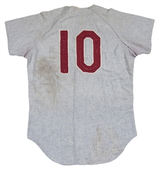 1968 Bill White Game Used Philadelphia Phillies Road Jersey (MEARS)
